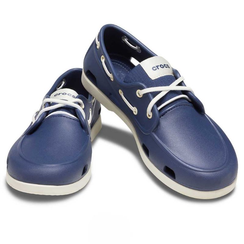  Crocs  Mens Classic Boat  Shoe  Navy Stucco UK 6 EUR 39 40 US 